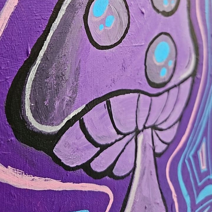 Toile SHROOM – Impression Art Surréaliste Champignon